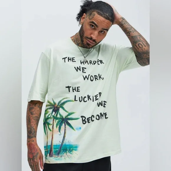 Reason Men Shirt Graphic Tee with Motivational Quote - Picture 2 of 7